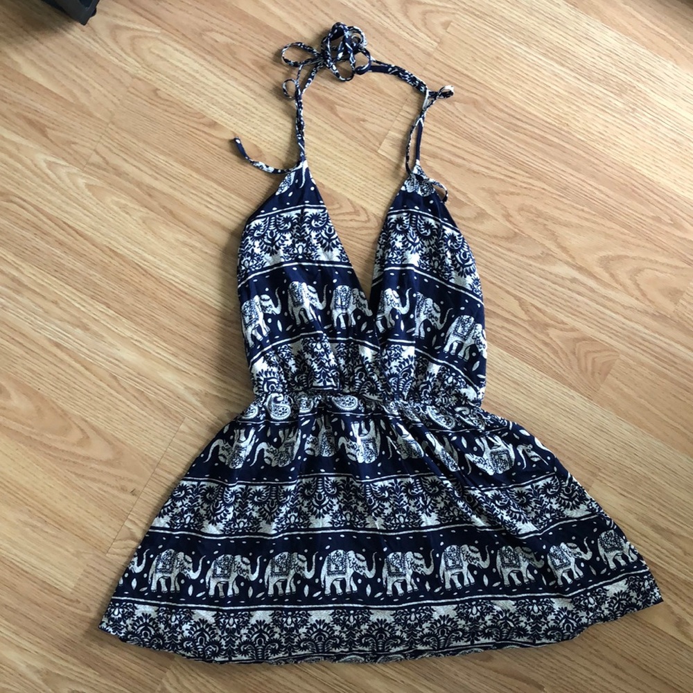 Elephant halter low back top